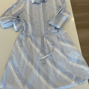 Gap- Striped Blue and white ladies soft cotton Dress